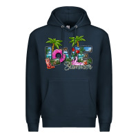 Navy love summer Premium Hoodie - SublimationCraftShop