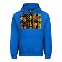 Cobalt juneteenth brush stroke Urban Hoodie - HRA Design Shop