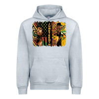Heather Grey juneteenth brush stroke Urban Hoodie - HRA Design Shop