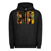 Pigment Black juneteenth brush stroke Urban Hoodie - HRA Design Shop