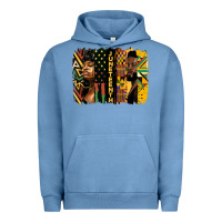 Pigment Pebble Blue juneteenth brush stroke Urban Hoodie - HRA Design Shop