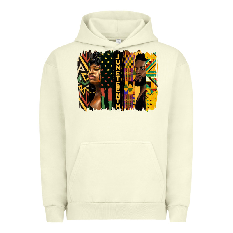 Juneteenth Brush Stroke Urban Hoodie by HRA Design Shop | Teevron