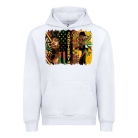 White juneteenth brush stroke Urban Hoodie - HRA Design Shop