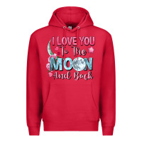 Cardinal i love you to the moon and back Premium Hoodie - FaDigitalArtStudio