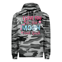 Slate Camo i love you to the moon and back Premium Hoodie - FaDigitalArtStudio