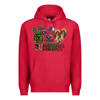 Cardinal peace love summer Premium Hoodie - SublimationCraftShop
