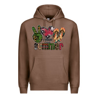 Chestnut peace love summer Premium Hoodie - SublimationCraftShop