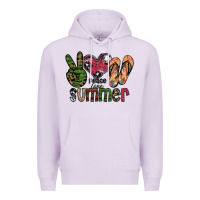 Lilac peace love summer Premium Hoodie - SublimationCraftShop