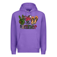 Purple peace love summer Premium Hoodie - SublimationCraftShop