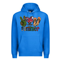 True Royal peace love summer Premium Hoodie - SublimationCraftShop