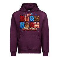 Mauve Wine Boom boom mama Urban Hoodie - Neo Western