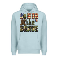 Blue Mist Honor the brave 4th of july Premium Hoodie - CowGirlArtShop