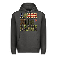 Charcoal Heather Honor the brave 4th of july Premium Hoodie - CowGirlArtShop