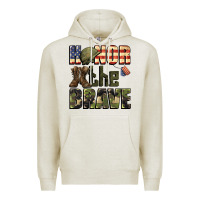 Oatmeal Heather Honor the brave 4th of july Premium Hoodie - CowGirlArtShop