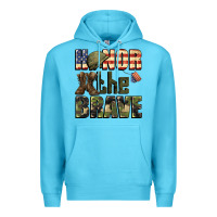 Ocean Blue Honor the brave 4th of july Premium Hoodie - CowGirlArtShop