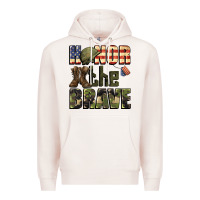 Pale Pink Honor the brave 4th of july Premium Hoodie - CowGirlArtShop