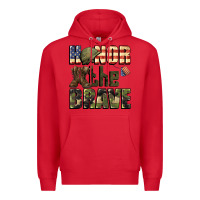 Red Honor the brave 4th of july Premium Hoodie - CowGirlArtShop