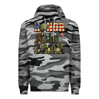Slate Camo Honor the brave 4th of july Premium Hoodie - CowGirlArtShop