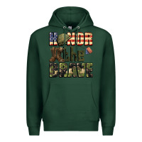 Sports Green Honor the brave 4th of july Premium Hoodie - CowGirlArtShop