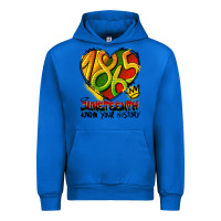Cobalt juneteenth 1865 graffiti Urban Hoodie - HRA Design Shop