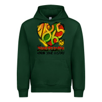Forest Green juneteenth 1865 graffiti Urban Hoodie - HRA Design Shop