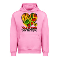 Fuchsia Pink juneteenth 1865 graffiti Urban Hoodie - HRA Design Shop