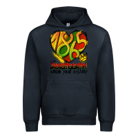 Navy juneteenth 1865 graffiti Urban Hoodie - HRA Design Shop