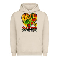 Pigment French Oak juneteenth 1865 graffiti Urban Hoodie - HRA Design Shop