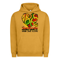 Pigment Peanut Butter juneteenth 1865 graffiti Urban Hoodie - HRA Design Shop