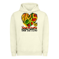 Pigment Pistachio juneteenth 1865 graffiti Urban Hoodie - HRA Design Shop