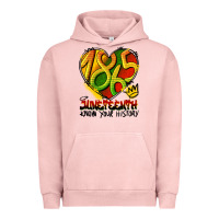Pigment Salmon juneteenth 1865 graffiti Urban Hoodie - HRA Design Shop