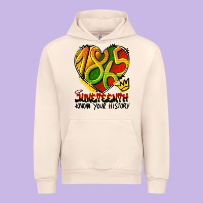 Juneteenth 1865 Graffiti Urban Hoodie Designed By Hra Design Shop