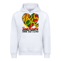 White juneteenth 1865 graffiti Urban Hoodie - HRA Design Shop