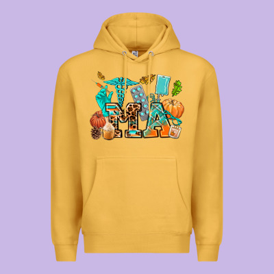 Fall And Nurse Elements Medical Assistant Premium Hoodie Designed By Adodesignshop