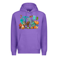 Purple fall and nurse elements medical assistant Premium Hoodie - AdoDesignShop