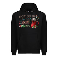 Black hot cocoa and christmas movies Premium Hoodie - CowhideDigitalArt