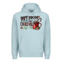 Blue Mist hot cocoa and christmas movies Premium Hoodie - CowhideDigitalArt