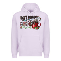 Lilac hot cocoa and christmas movies Premium Hoodie - CowhideDigitalArt
