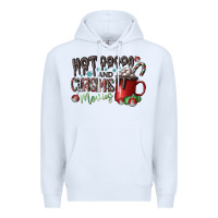 White hot cocoa and christmas movies Premium Hoodie - CowhideDigitalArt