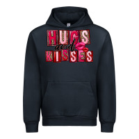 Navy hugs and kisses Urban Hoodie - FaDigitalArtStudio
