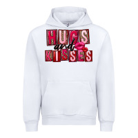 White hugs and kisses Urban Hoodie - FaDigitalArtStudio