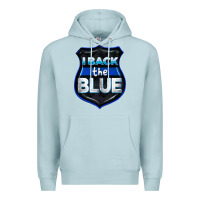 Blue Mist I back the blue 4th of July Premium Hoodie - CowGirlArtShop