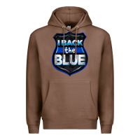 Chestnut I back the blue 4th of July Premium Hoodie - CowGirlArtShop