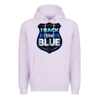 Lilac I back the blue 4th of July Premium Hoodie - CowGirlArtShop