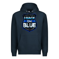 Navy I back the blue 4th of July Premium Hoodie - CowGirlArtShop