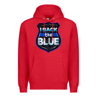 Red I back the blue 4th of July Premium Hoodie - CowGirlArtShop
