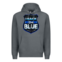 Rock I back the blue 4th of July Premium Hoodie - CowGirlArtShop