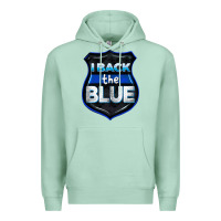 Seafoam I back the blue 4th of July Premium Hoodie - CowGirlArtShop