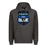 Smoke I back the blue 4th of July Premium Hoodie - CowGirlArtShop