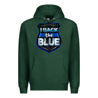 Sports Green I back the blue 4th of July Premium Hoodie - CowGirlArtShop